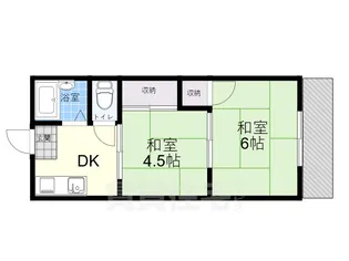 住吉清川マンション【1階】の間取り
