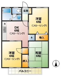 エミネンス 壱番館【1階】の間取り