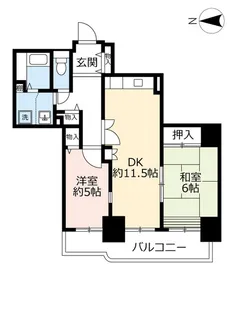 UR高見フローラルタウン七番街【21階】の間取り