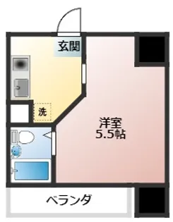 ベルメゾン相川【5階】の間取り
