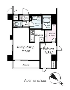 ARCOBALENO MINOWA【1階】の間取り