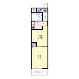 ライオンズマンション船橋第七【2階】の間取り