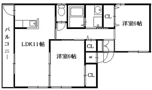 コスモス【2階】の間取り
