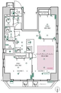 フェルクルールプレスト文京湯島【8階】の間取り