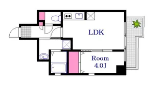 katayamaBLDG25【8階】の間取り