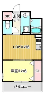 ディア箕面【1階】の間取り