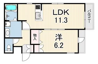ハイフィールド【4階】の間取り