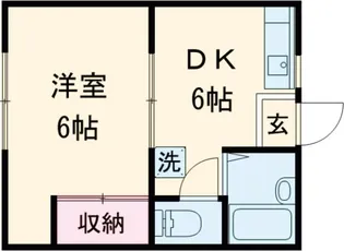 ハイツ サン・エイト【1階】の間取り