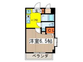 晴見町明星パレス【6階】の間取り
