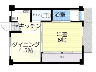 ビレッジハウス茨木1号棟【3階】の間取り