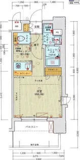 ライジングコート名古屋駅前東【7階】の間取り
