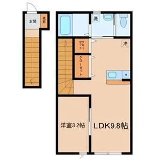 青空とそよ風のメゾン【2階】の間取り