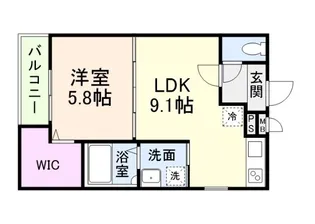 フジパレス新森V番館【1階】の間取り