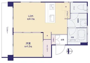 駒沢パークサイドマンション【4階】の間取り