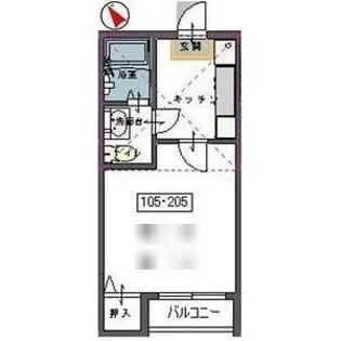 希望が丘荘【2階】の間取り
