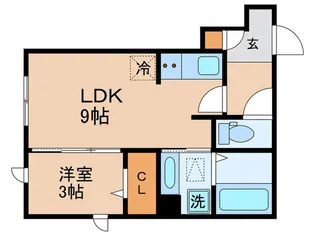 タカラハイツ【1階】の間取り