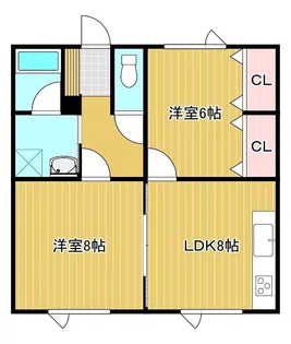 ハイツグリーン【1階】の間取り