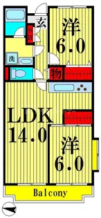 クレスト水元【3階】の間取り