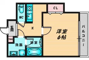 uーro北巽【9階】の間取り