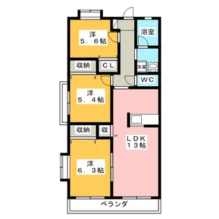グランツ【1階】の間取り