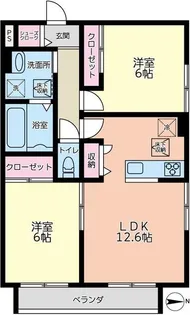 エマ・マローズA【1階】の間取り
