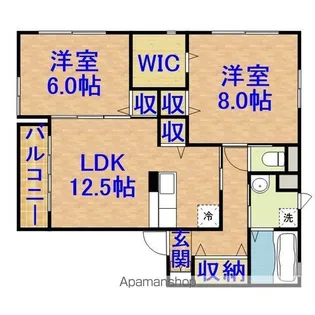 コモドポスト【2階】の間取り