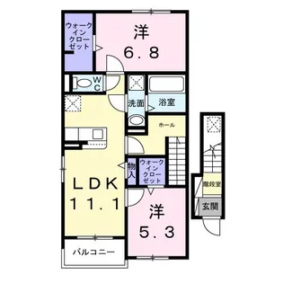 リベルテ【2階】の間取り
