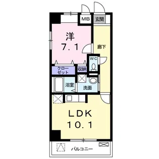 Cuore【3階】の間取り
