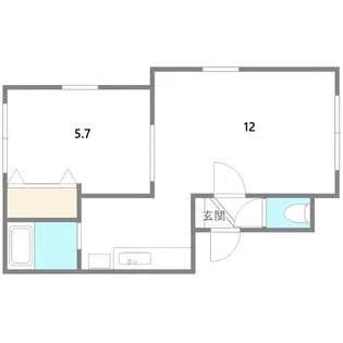 ウエストヴィレッジ【2階】の間取り