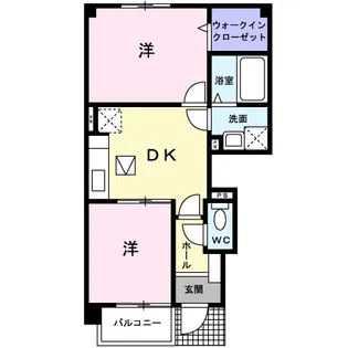 クレール ファミーユ【1階】の間取り