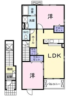カノンT.K【2階】の間取り