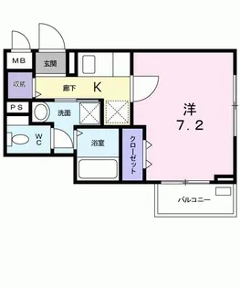 ヴィエルジュ【4階】の間取り