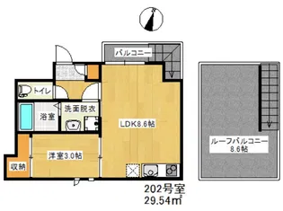 GRANDTIC南大橋II【2階】の間取り