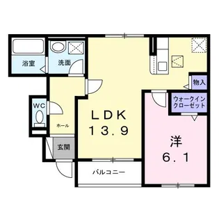 シャルム【1階】の間取り