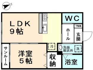 富山県富山市婦中町下轡田【アパート】の間取り