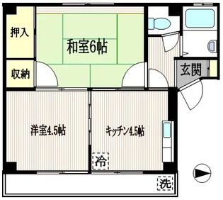 大越マンション【2階】の間取り