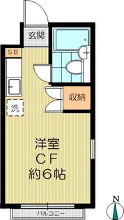 筑波マンション【1階】の間取り