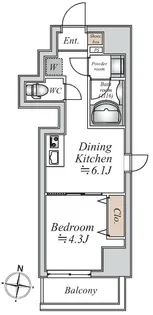 グランカーサ大島【5階】の間取り