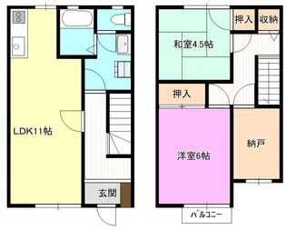 サンテラスルミエール【2階】の間取り