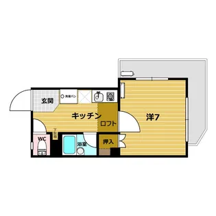 レインボーヒルズ【3階】の間取り