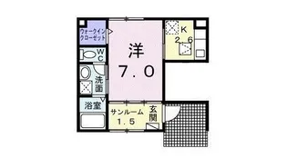 グランドール コルソB棟【1階】の間取り