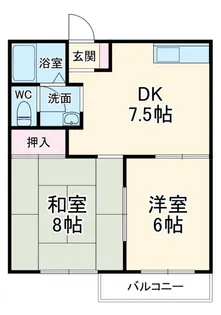 静岡県静岡市葵区長沼2【アパート】の間取り