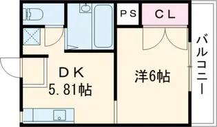 ヒューマンハイツII【2階】の間取り