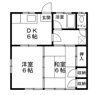 穀田アパート【2階】の間取り