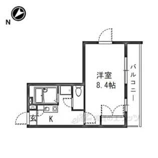 レオパレスエテール【2階】の間取り
