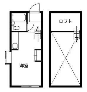 ヴィラ多摩川【1階】の間取り