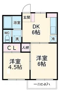 斉木アパート【2階】の間取り
