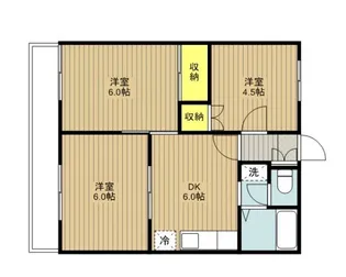 グランハイム佐知川 B棟【2階】の間取り