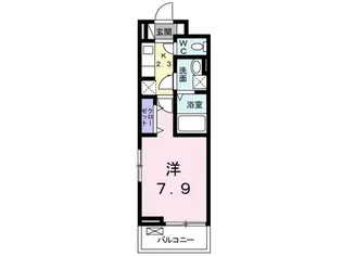 ヴェルレーヌ【1階】の間取り