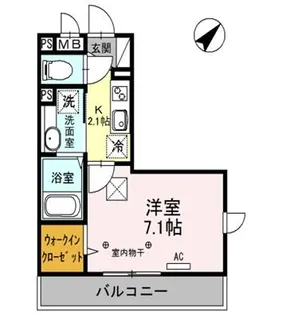 ジョーヌエトワール【1階】の間取り